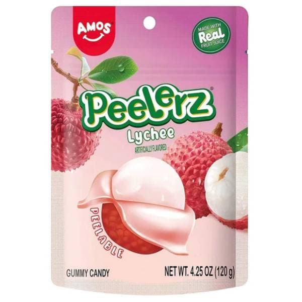 Gumene bombone AMOS Peelerz gummy lychee 65g 0