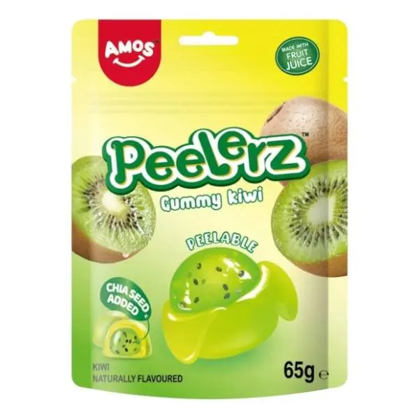 Gumene bombone AMOS Peelerz kiwi 65g 0