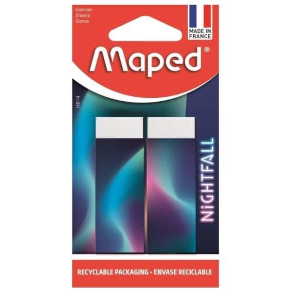 Gumica MAPED nightfall blister 2kom 0