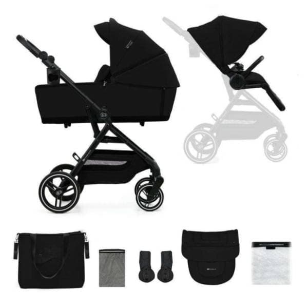 KINDERKRAFT kolica za bebe 2u1 Yoxi pure black 2