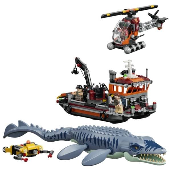 LEGO Jurassic World napad mosasaurusa na brod 77983 1