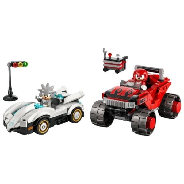 LEGO Sonic Silver automobil protiv Naklsa čudovišni kamion 77118 1