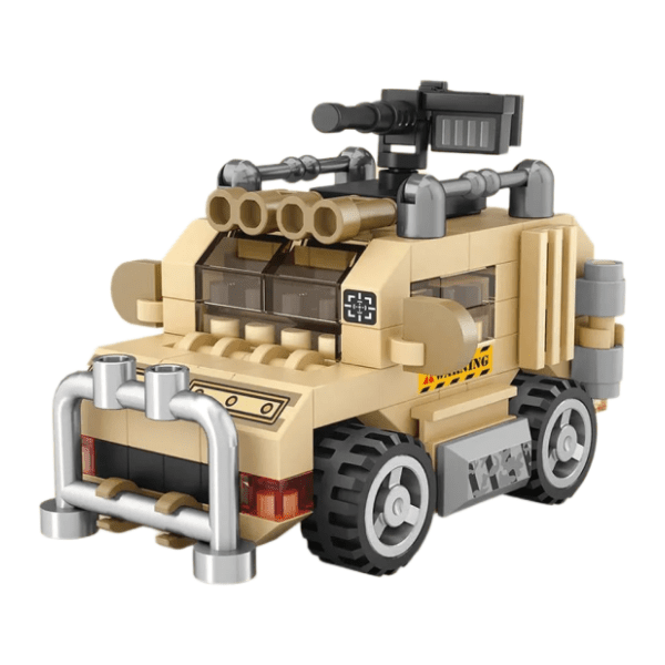 LOZ micro block kocke Machine Gun Truck 1