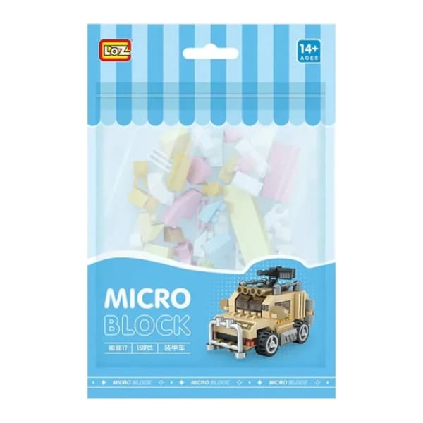 LOZ micro block kocke Machine Gun Truck 0