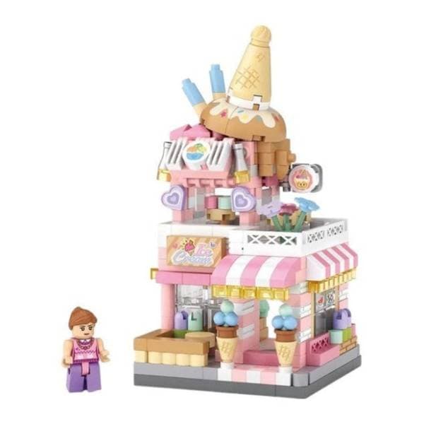 LOZ micro block kocke Panda Ice Cream Shop 1