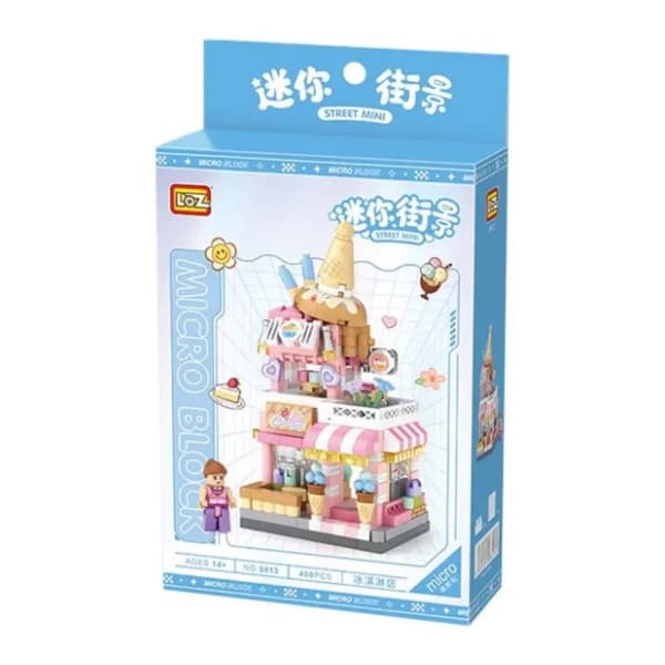 LOZ micro block kocke Panda Ice Cream Shop 0