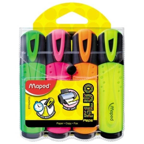 Marker MAPED fluo peps set 4kom 0