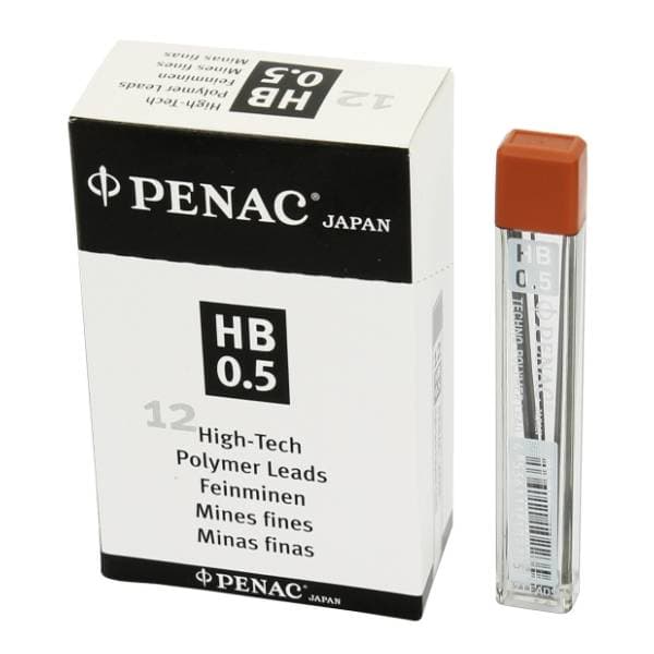 Mine za tehničku olovku PENAC HB 0,5mm 12kom 0