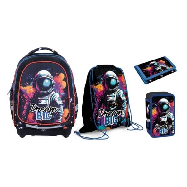 Ranac za školu anatomski S-COOL Dream big set 0