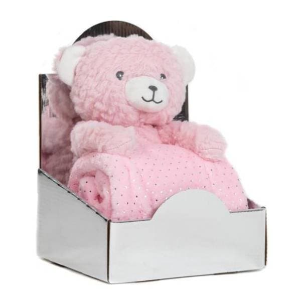 Set igračka i ćebence Bear roze BBO 0
