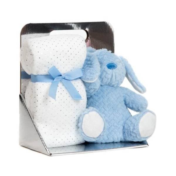 Set igračka i ćebence Rabbit plavo-beli BBO 0