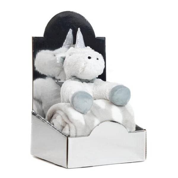 Set igračka i ćebence Unicorn sivi BBO 0