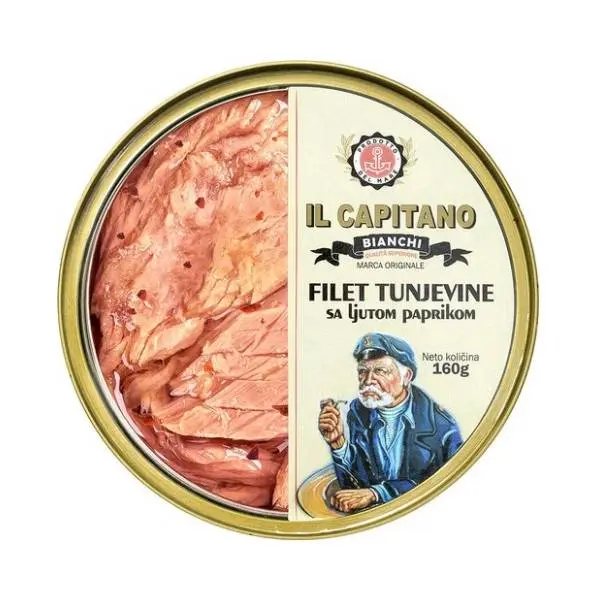 Tunjevina IL CAPITANO fileti sa ljutom paprikom 160g 0