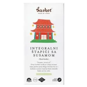 BASKET Integralni štapići sa susamom 100g slide slika