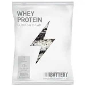 BATTERY WHEY protein cookies & cream 30g slide slika