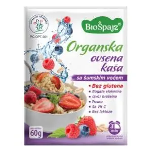 BIO ŠPAJZ ovsena kaša šumsko voće 60g slide slika