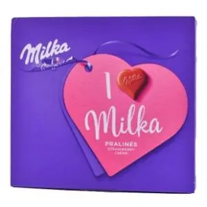 Bombonjere MILKA I Love Milka strawberry 120g slide slika