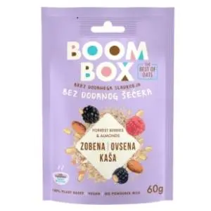 BOOM BOX ovsena kaša šumsko voće badem 60g slide slika