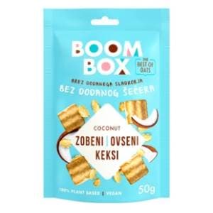BOOM BOX ovseni keks kokos 50g slide slika