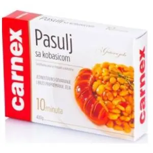 CARNEX Pasulj sa kobasicom 400g slide slika