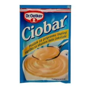 CIOBAR topla čokolada bela 25g Dr.Oetker slide slika