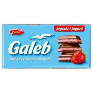Čokolada PIONIR Galeb jagoda+jogurt 80g slide slika