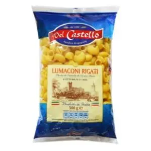 Testenina DEL CASTELLO Lumaconi rigati 500g slide slika