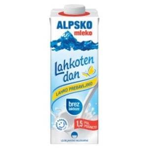 Dugotrajno mleko ALPSKO bez laktoze 1l slide slika