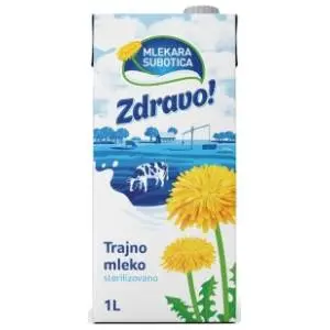 Dugotrajno mleko ZDRAVO 2%mm 1l slide slika
