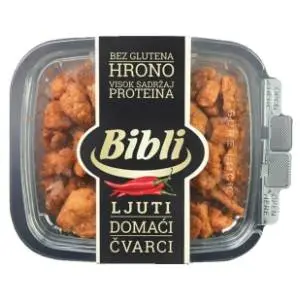 BIBLI ljuti domaći čvarci 200g slide slika