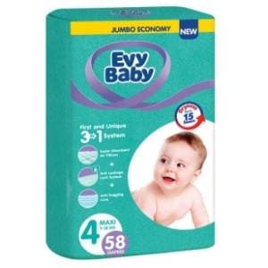 EVY BABY pelene 3u1 sistem 4 maxi 58kom slide slika