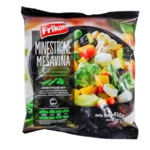 FRIKOM mešano povrće za Minestrone supu 400g slide slika