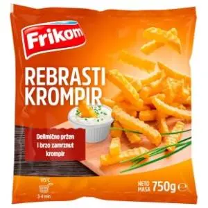 FRIKOM pomfrit rebrasti 750g slide slika
