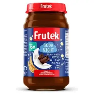 FRUTEK kašica mleko prosene pahuljice kakao 190g slide slika