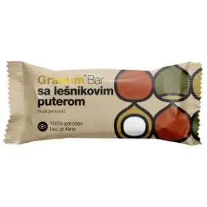 GRANUM Bar sa lešnikovim puterom 30g slide slika