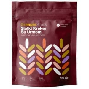 GRANUM Snack slatki kreker sa urmom 80g slide slika
