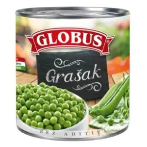 Grašak GLOBUS 400g slide slika