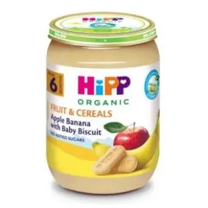 HIPP kašica jabuka banana keks 190g slide slika