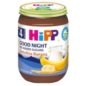 HIPP kašica laku noć griz banana 190g slide slika