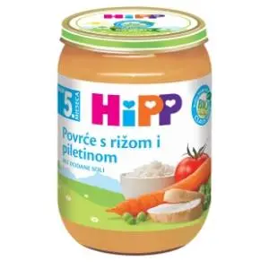 HIPP kašica povrće sa pirinčom i piletinom 190g slide slika