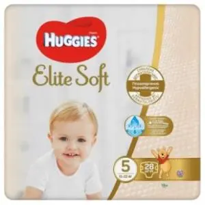 HUGGIES pelene Elite Soft 5 28kom slide slika