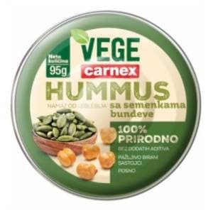 Hummus CARNEX Vege semenke bundeve 95g slide slika