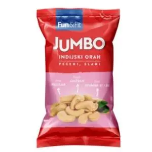 Indijski orah JUMBO pečeni slani 75g slide slika