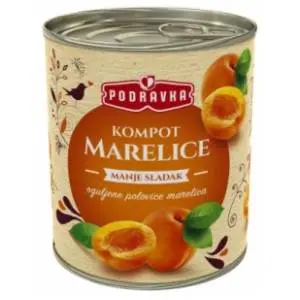 Kompot od kajsije light PODRAVKA 820g slide slika