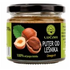 Lešnikov puter LUČAR 170g slide slika