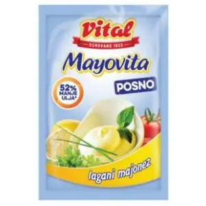 Majonez VITAL Mayovita light kesa 180g slide slika