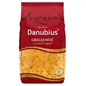 Makaroni DANUBIUS grkljančić 400g slide slika