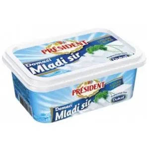 Mladi sir PRESIDENT domaći 250g slide slika