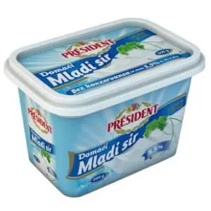 Mladi sir PRESIDENT domaći 500g slide slika