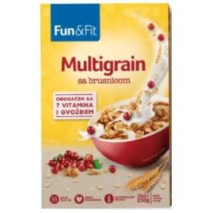 Musli FUN&FIT multigrain sa brusnicom 250g slide slika